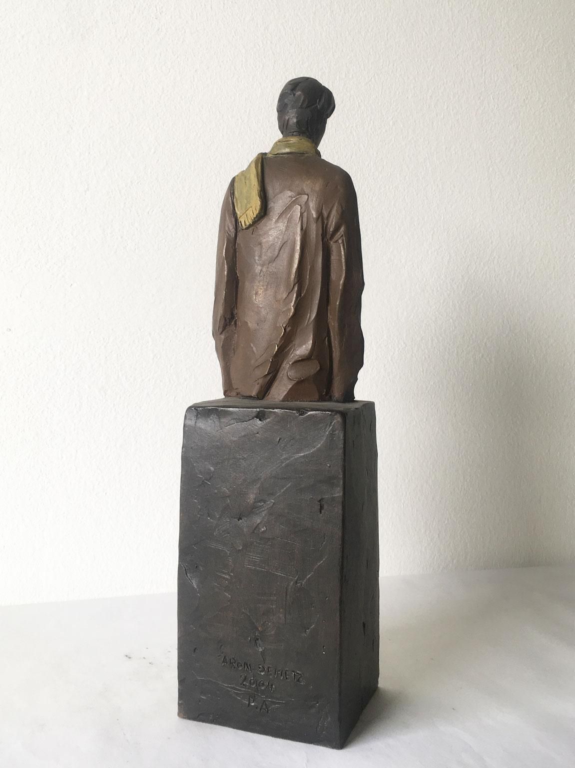 photo vinterior Italy Cast Bronze Man Figurine Sculpture By Aron Demetz  Il Grande Freddo