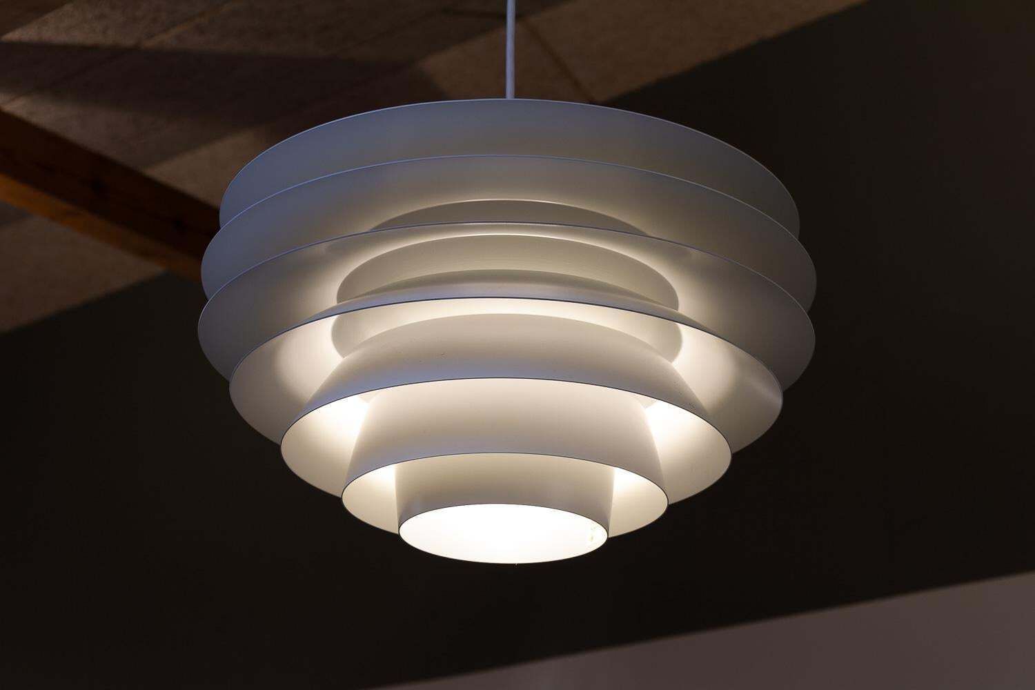 photo vinterior Vintage Scandinavian Modern Ceiling Pendant Verona 485 By Sven Middelboe, 1990s