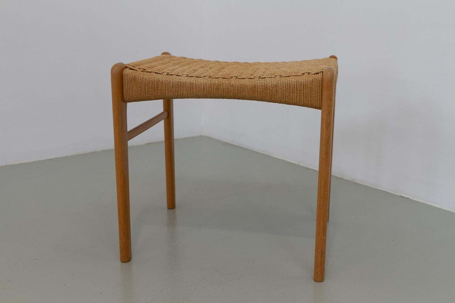 Danish Modern Oak Stool By Peder Kristensen For Glyngøre Stolefabrik, 1960s. photo Furniture