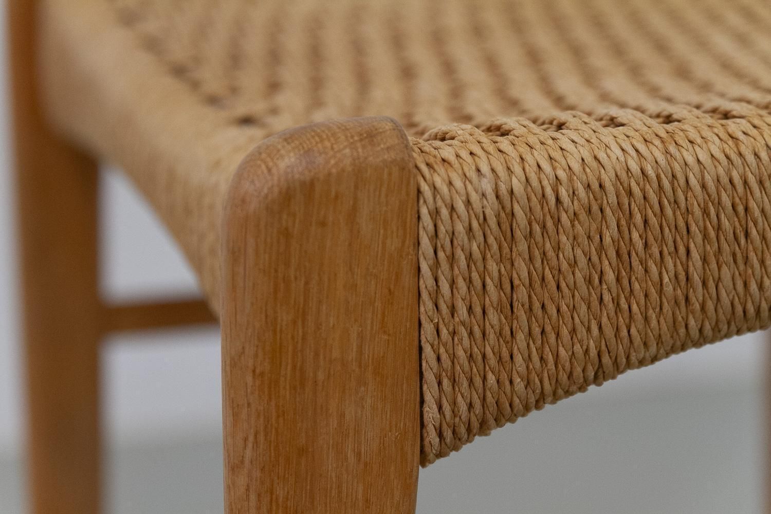 722.0 Danish Modern Oak Stool By Peder Kristensen For Glyngøre Stolefabrik, 1960s. photo