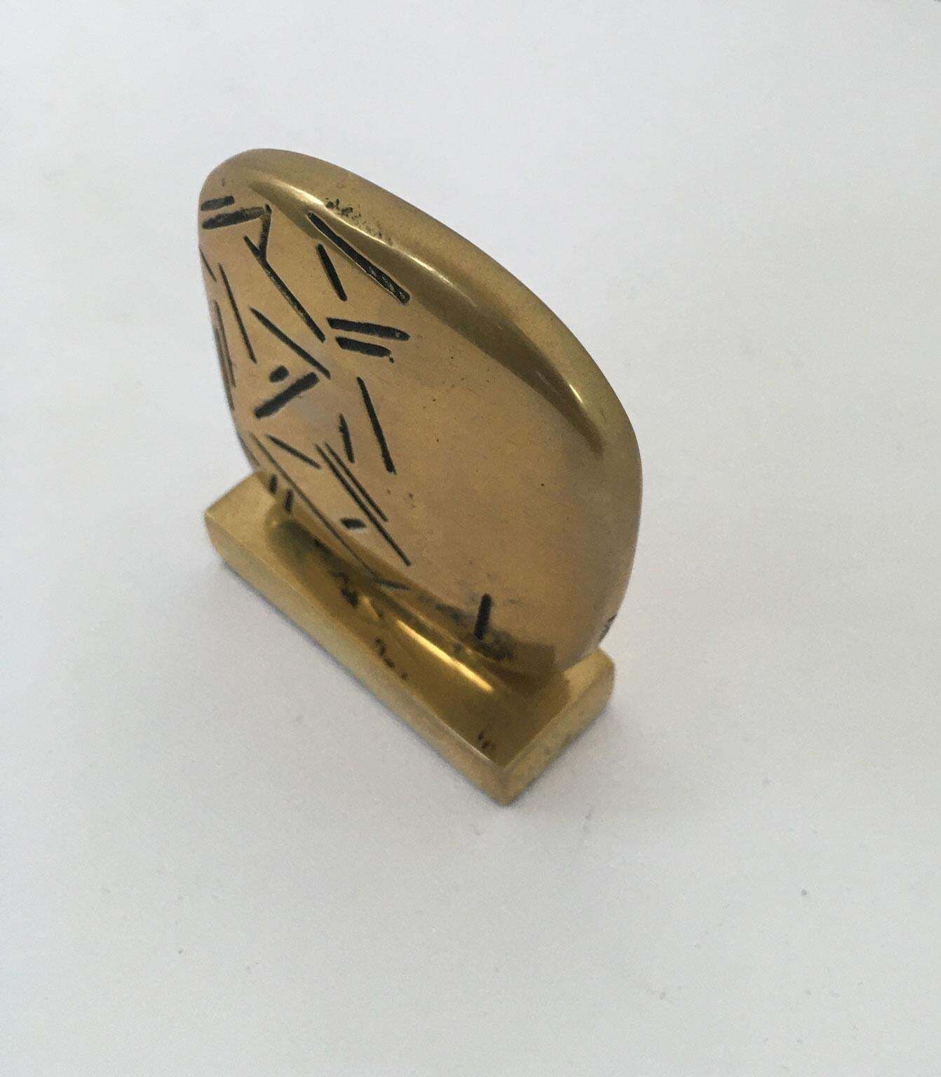 1980 Italy Post Modern Bronze Abstract Sculpture Beppe Bonetti With Base photo Art