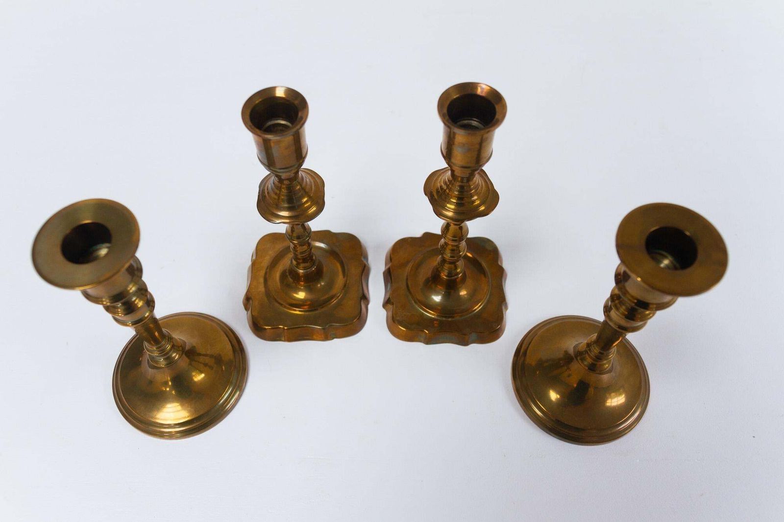 Vintage Danish Malm Candle Holders, 1950s. Set Of 4. photo for sale
