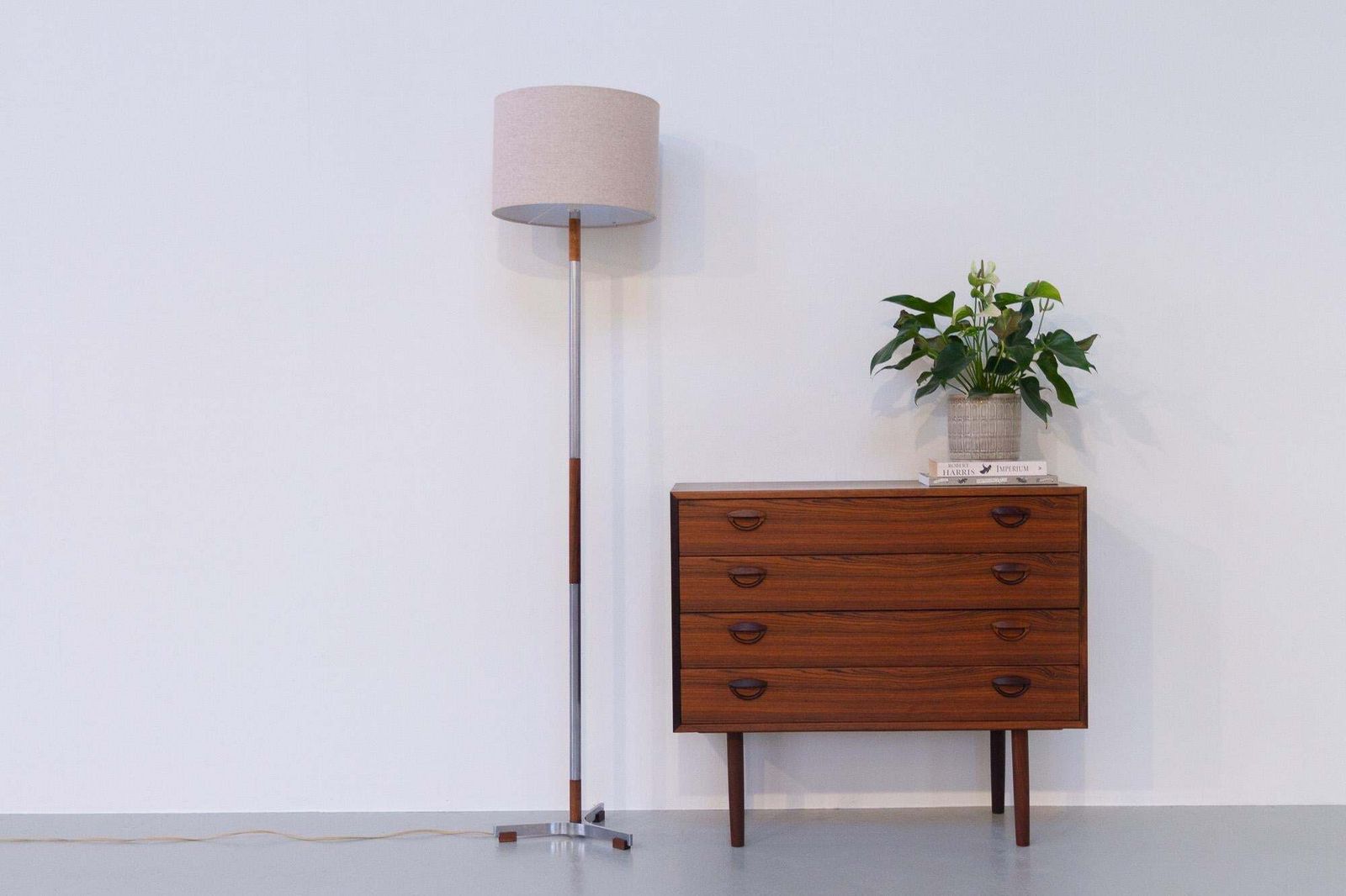 Vintage Danish Monolit Floor Lamp By Jo Hammerborg For Fog & Mørup, 1960s photo for sale