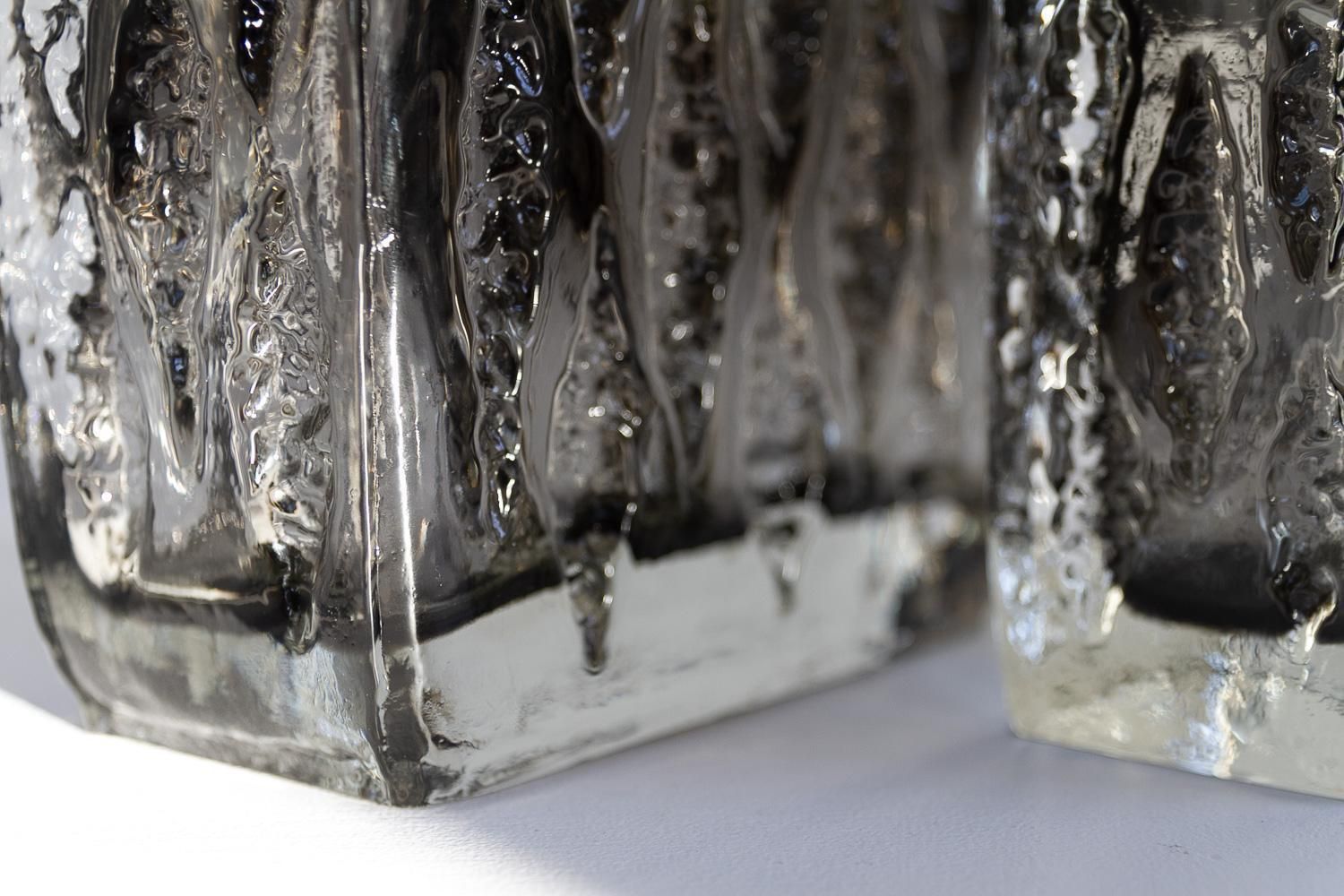 photo for sale Sommerso Glass Vases By Kurt Wokan For Ingrid Glashütte, 1970s.