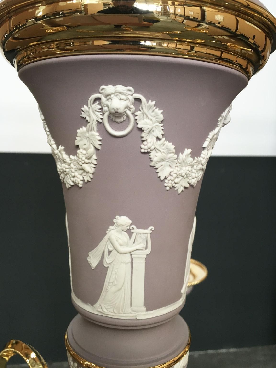 1970 Italy Lilac Brass And Porcelain Chandelier Hollywood Regency Style 6 Lights photo buy