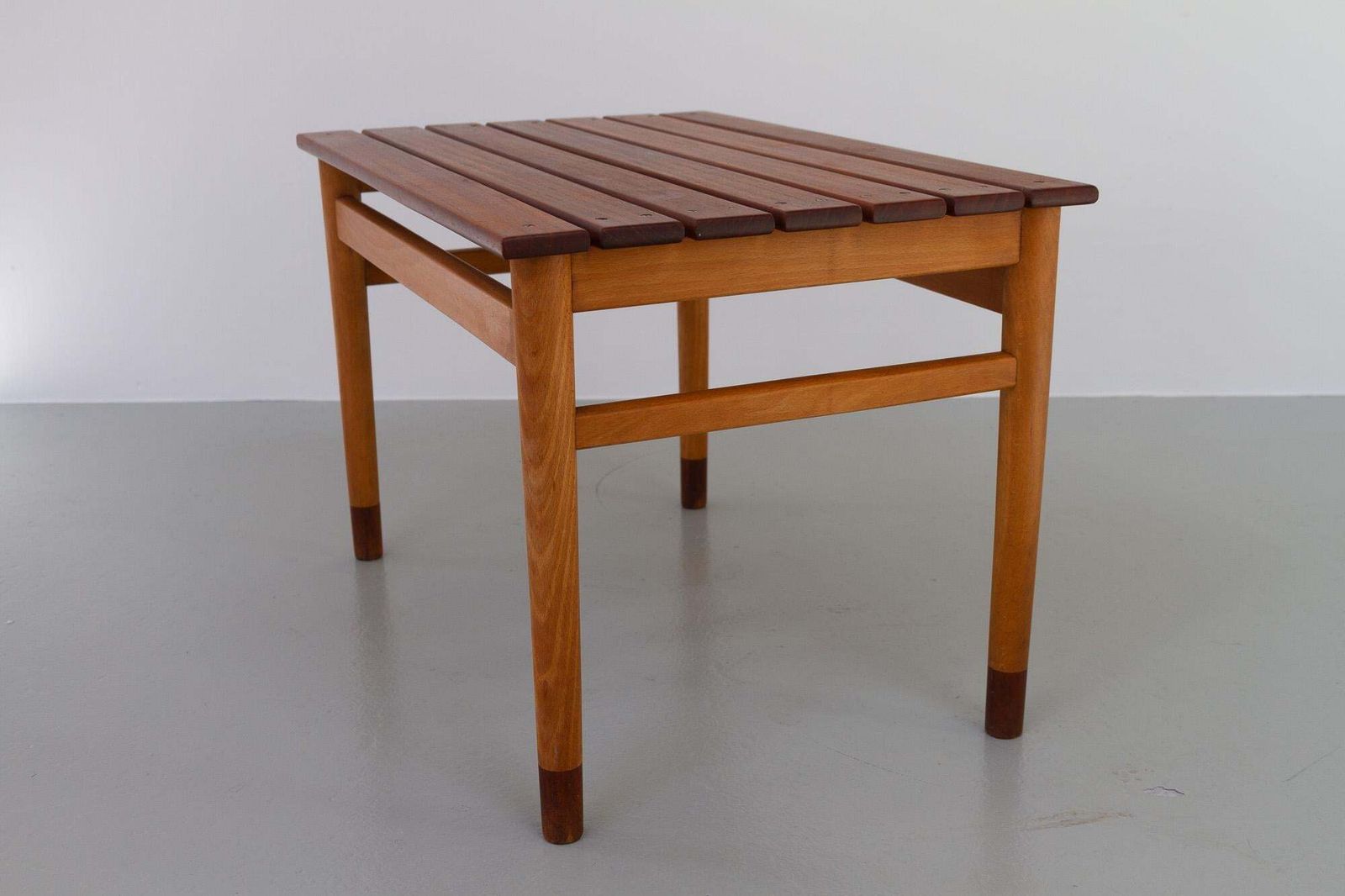 Danish Modern Teak And Beech Bench, 1950s photo 594.0