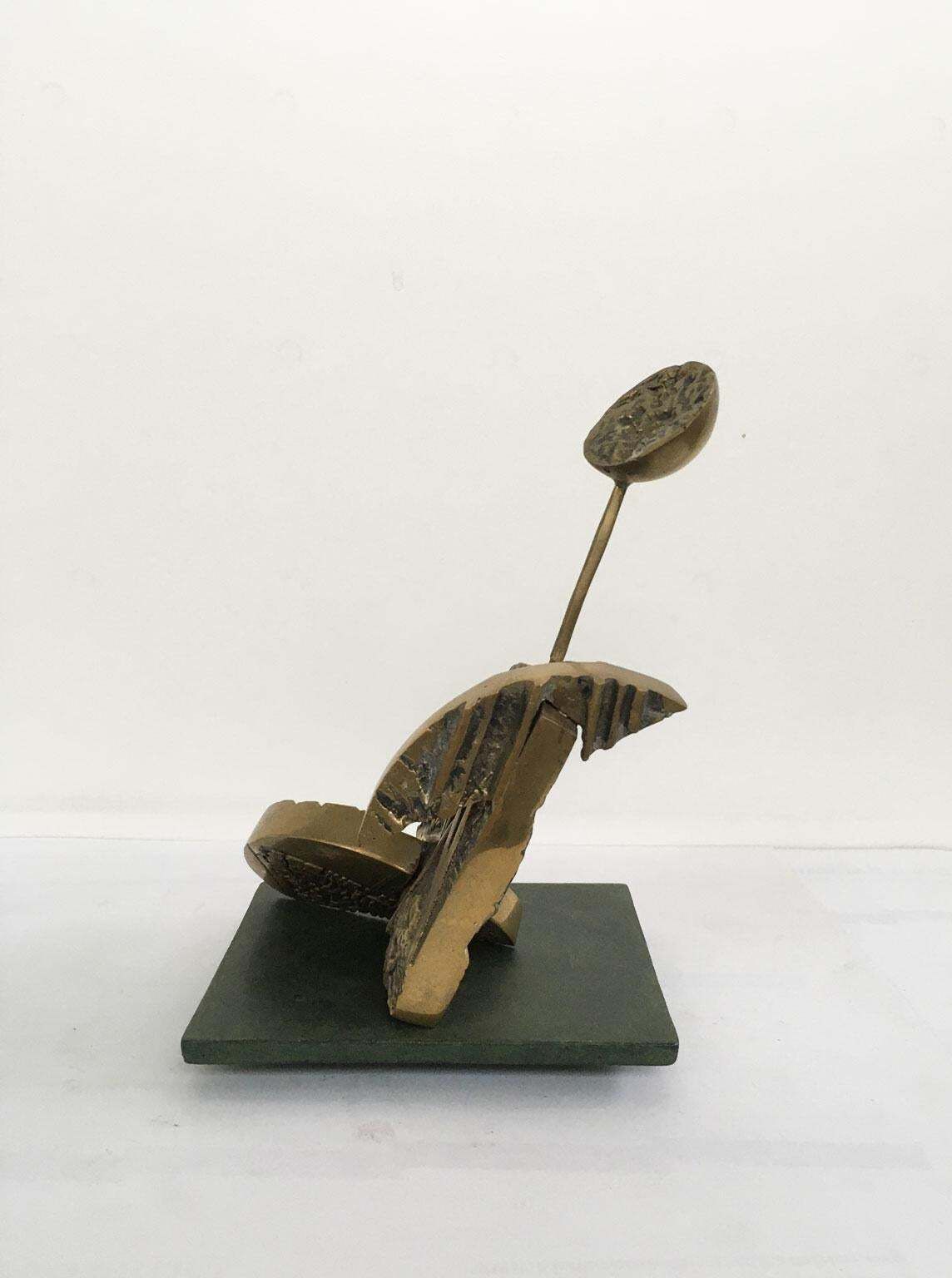 Art 1980 Italy Abstract Bronze Sculpture Luciana Matalon Archeologia Del Pensiero photo