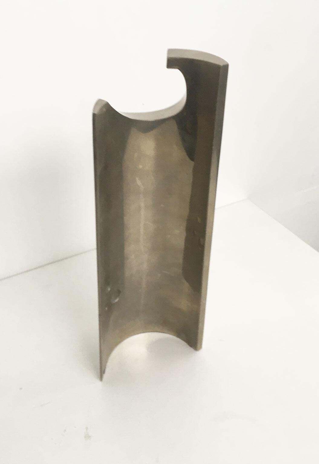 photo furniture 1980 Italy Bronze Nickel Plated Abstract Sculpture By Edmondo Cirillo Stele