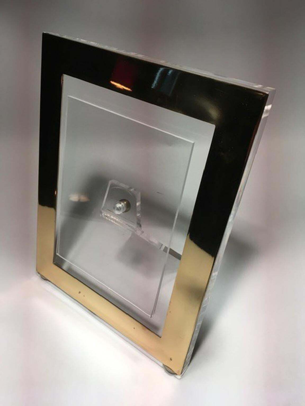 photo furniture Italy Brass And Plexiglass Frame Midcentury Design Style, Contemporary Product