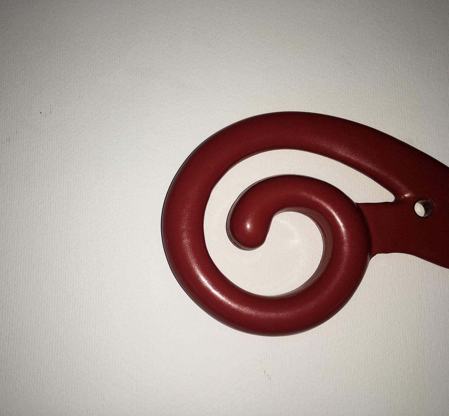 Italy 1980 Post Modern Abstract Red Laquered Bronze Sculpture Prospero Rasulo photo vintage