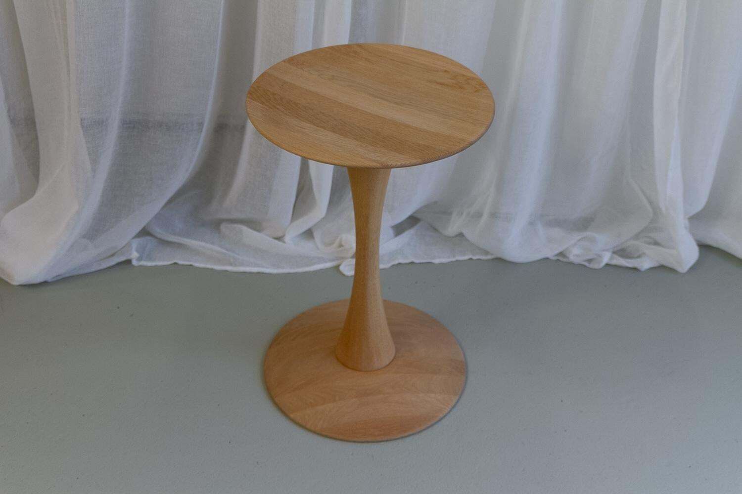 Danish Modern Oak Side Table "Trisse" By Nanna Ditzel, 2010s. photo furniture