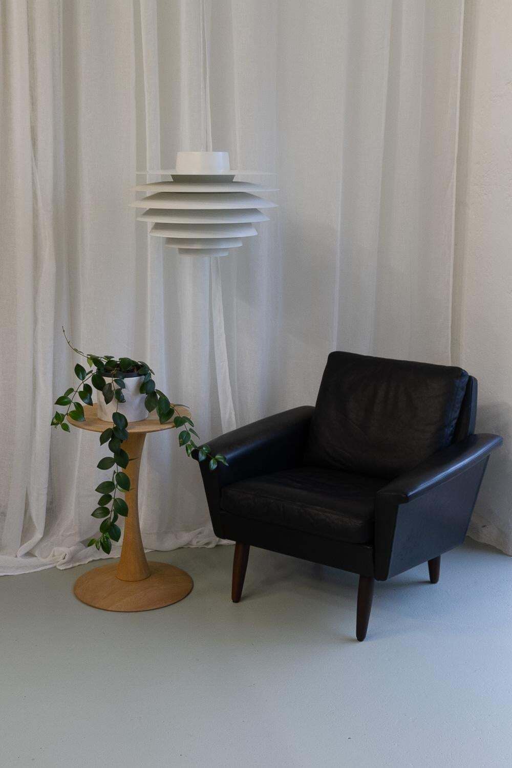 807.0 Danish Modern Oak Side Table "Trisse" By Nanna Ditzel, 2010s. photo