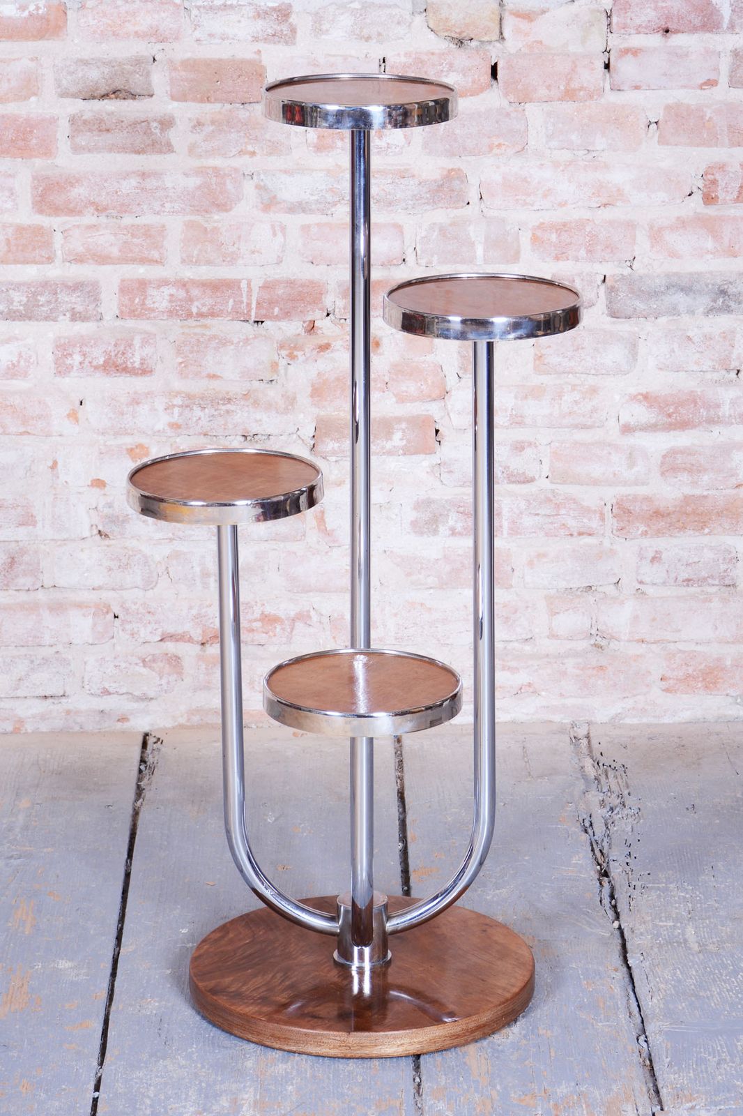 Restored Bauhaus Flower Stand, By J. Halabala For Up Závody, Czech, 1930s photo furniture