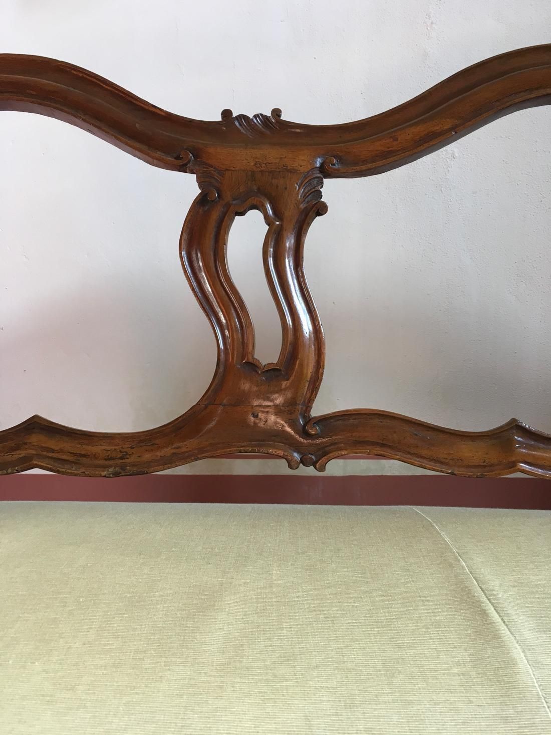 Italy Venezia Mid 18th Century Baroque Wooden Sofa photo Furniture