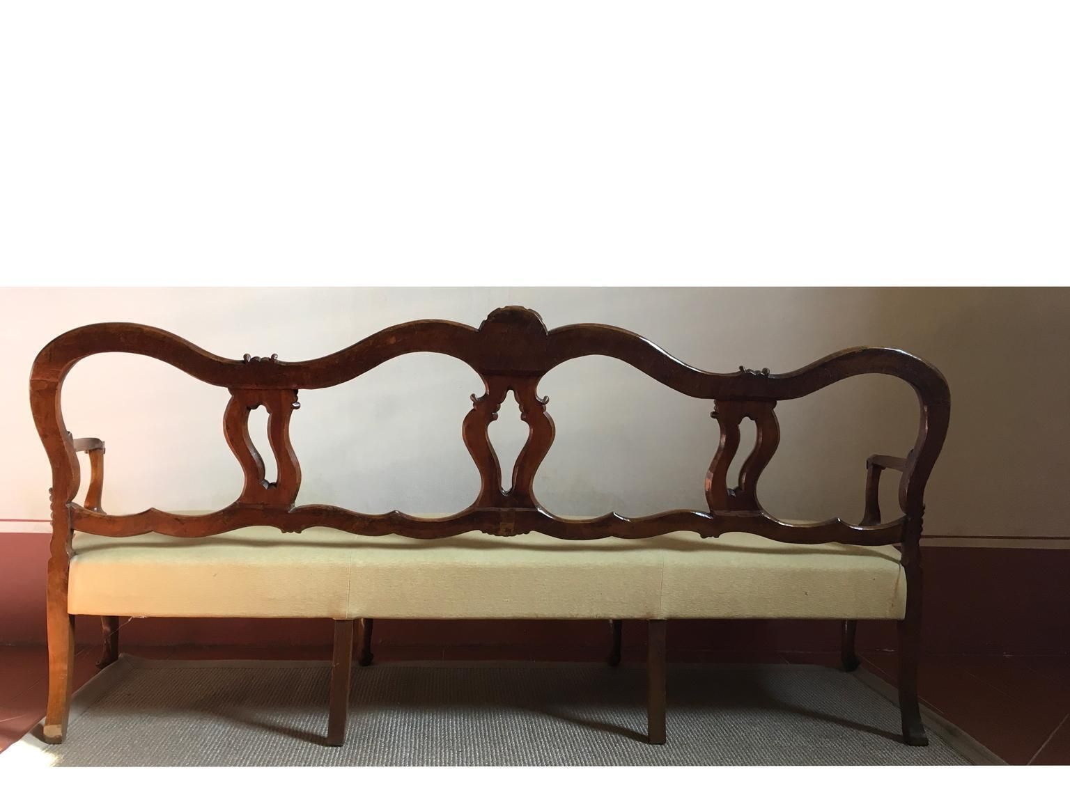photo buy Italy Venezia Mid 18th Century Baroque Wooden Sofa