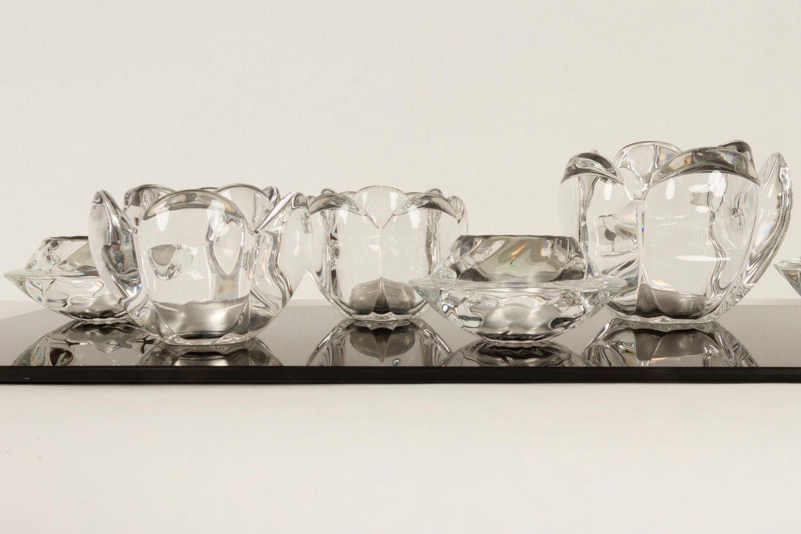 photo for sale Set Of 8 Holmegaard Glass Candleholders, 1980s