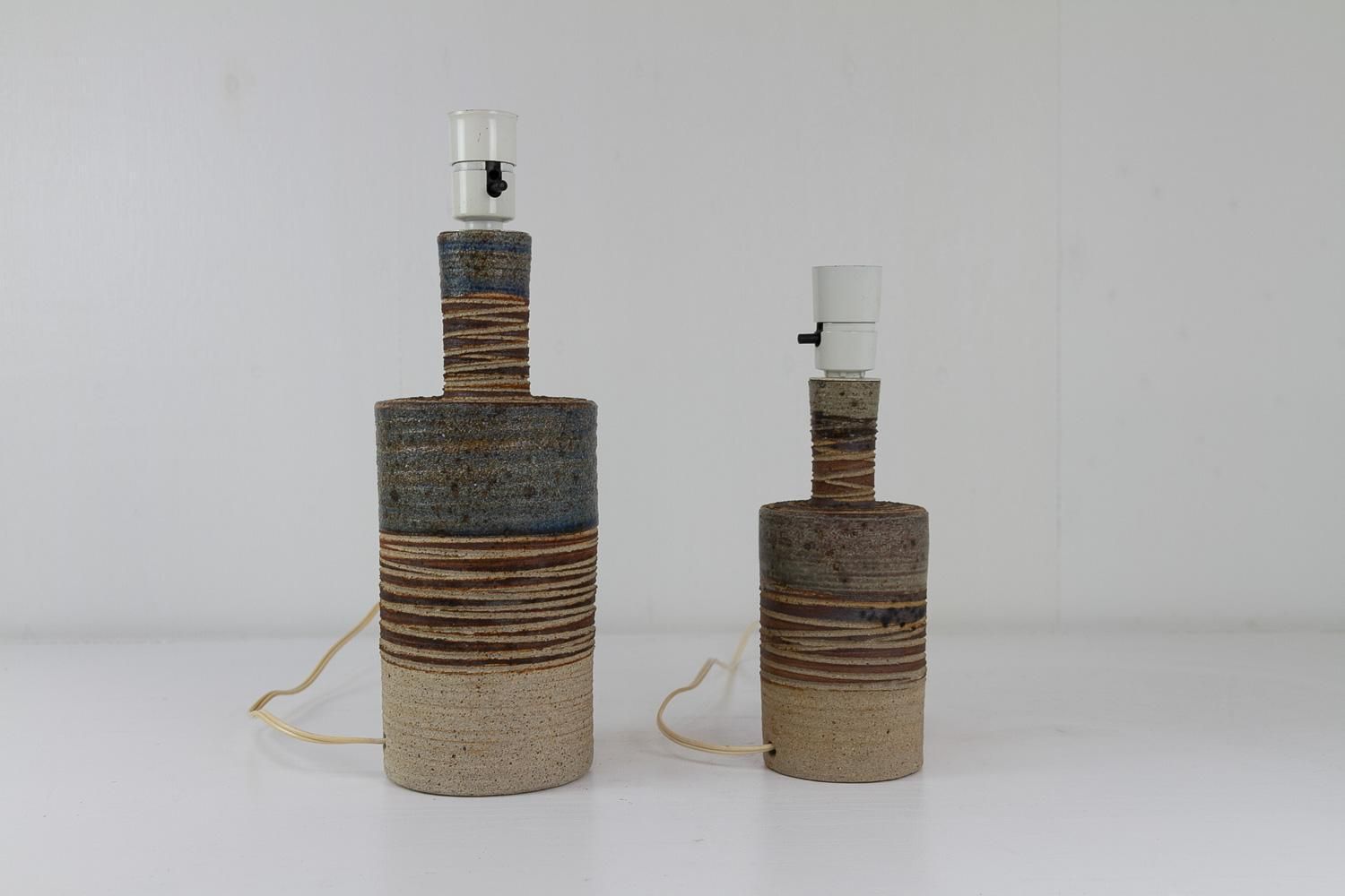 Danish Modern Tue Poulsen Ceramic Table Lamps, 1960s. Set Of 2. photo buy