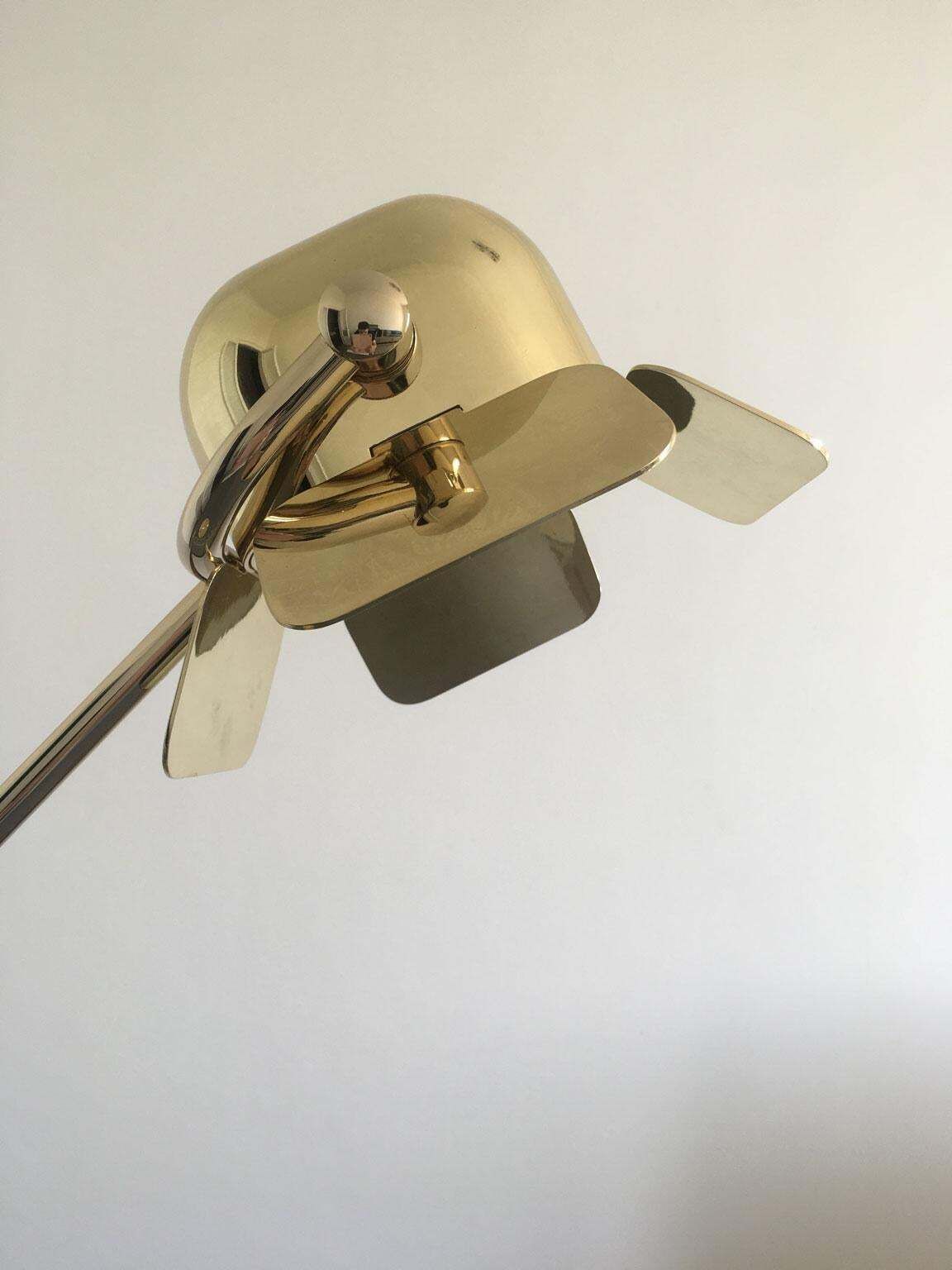 photo buy Italian Design Ghidini 1961 Flamingo Brass Table Lamp