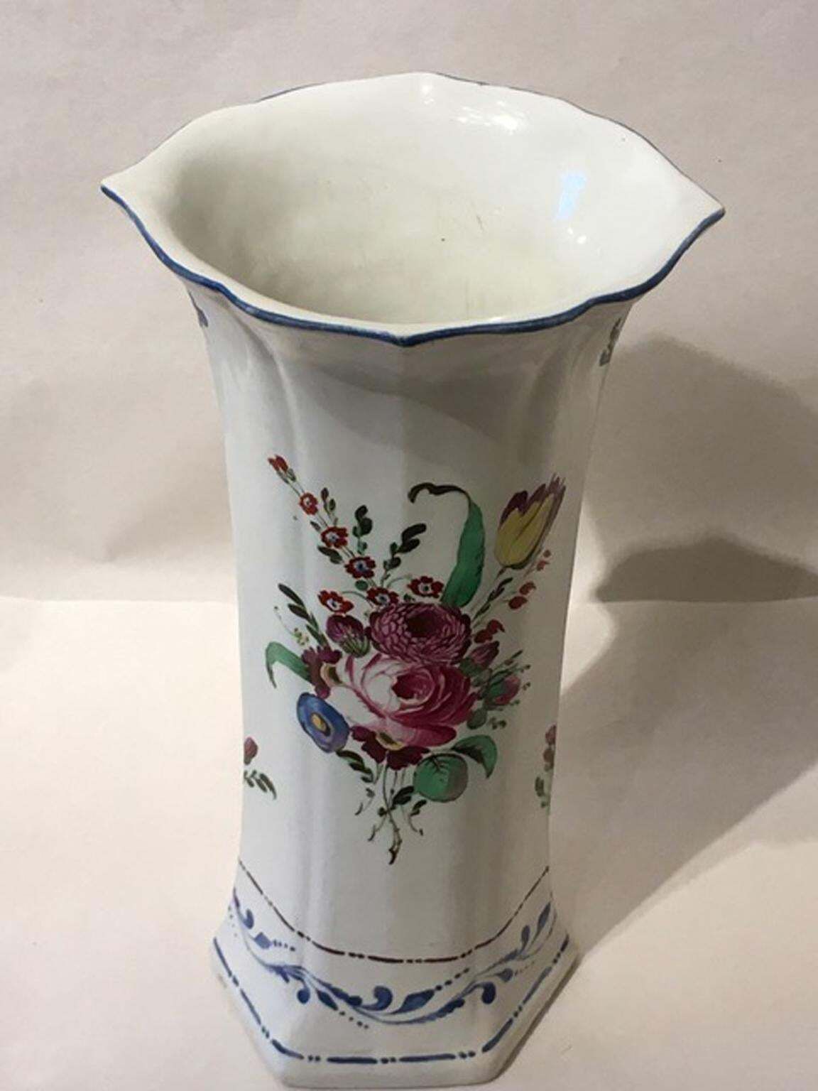 Italy Richard Ginori Early 18th Century Porcelain Vase photo vinterior
