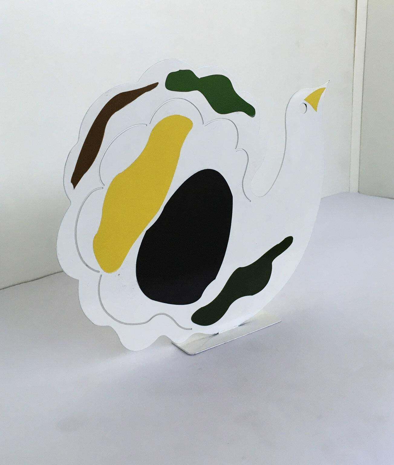 Italy 1980 Riccardo Dalisi White Metal Painted Sculpture Nuvolella photo 374.0