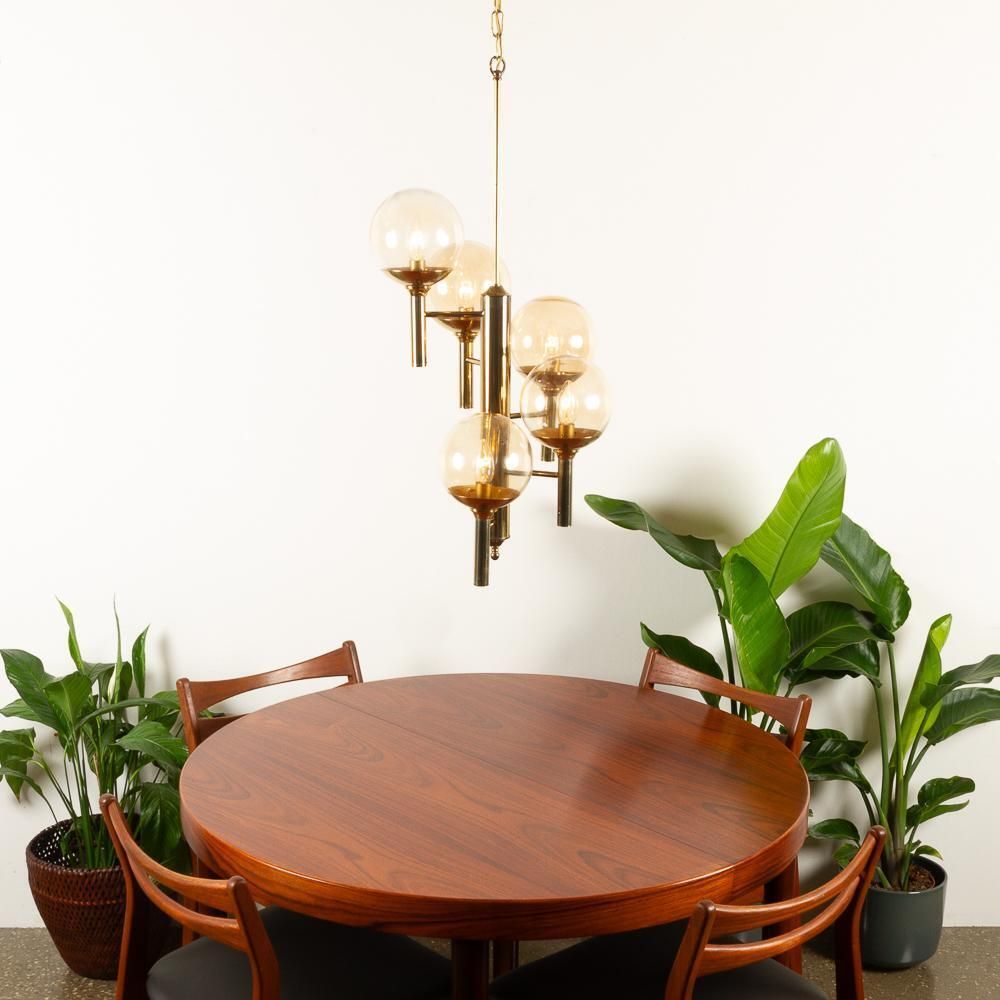 Scandinavian Modern Chandelier By Svend Mejlstrøm For Mejlstrøm Belysning, 1960s photo Lighting