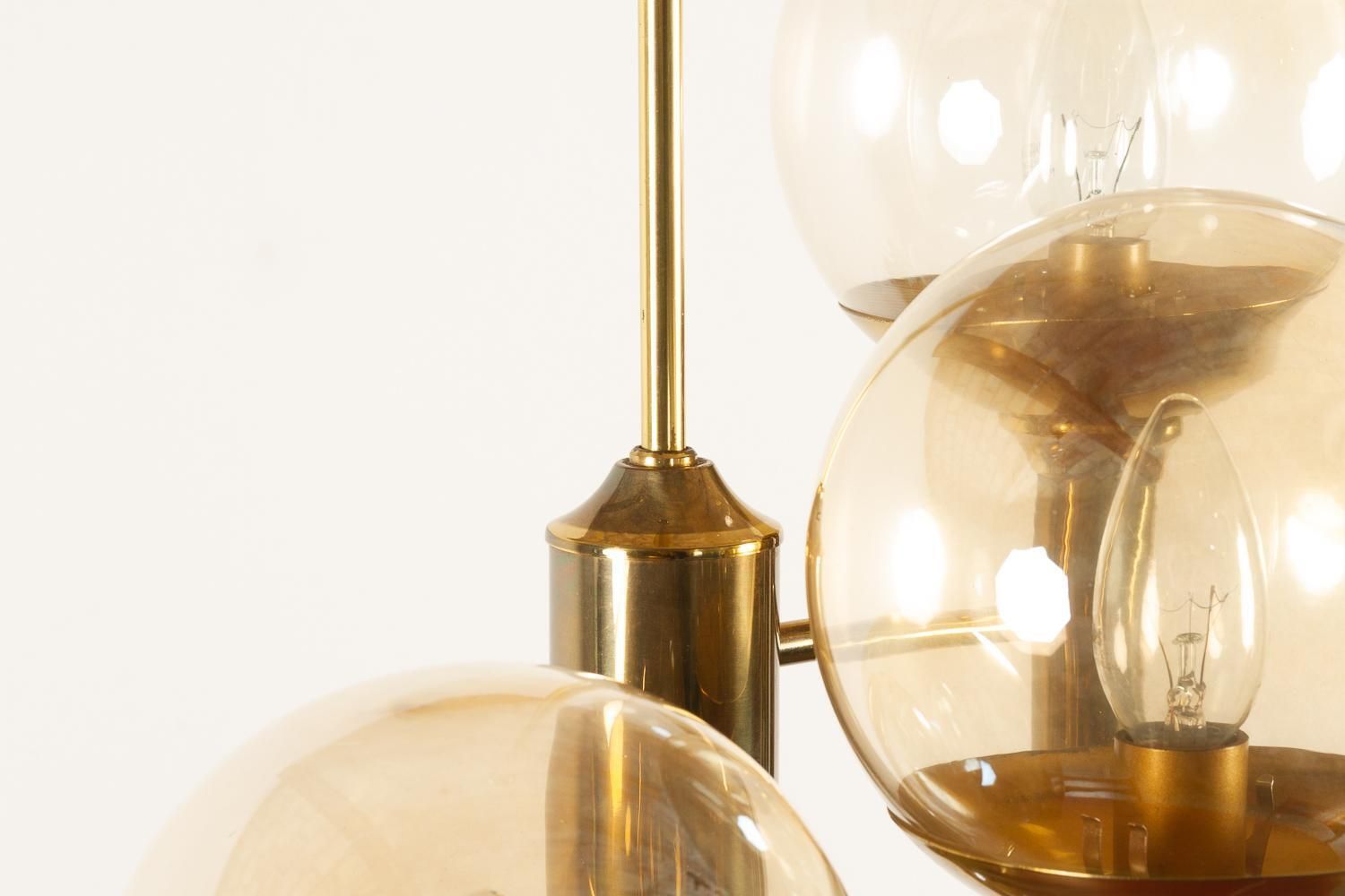 Lighting Scandinavian Modern Chandelier By Svend Mejlstrøm For Mejlstrøm Belysning, 1960s photo