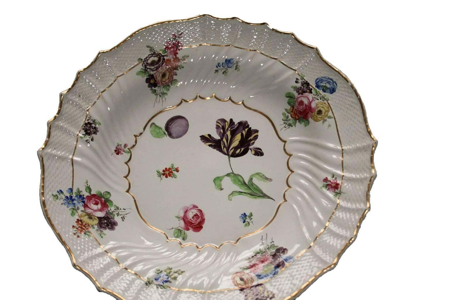 Italy Richard Ginori Mid 18th Century Porcelain Set 8 Dishes Floral Design photo buy
