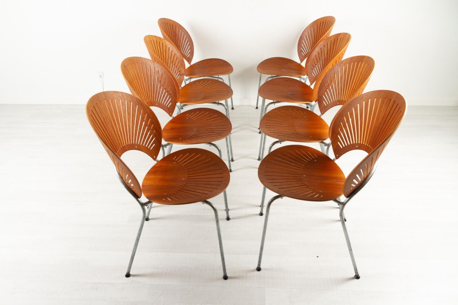 Trinidad Teak Dining Chairs By Nanna Ditzel 1990s Set Of 8 photo Furniture