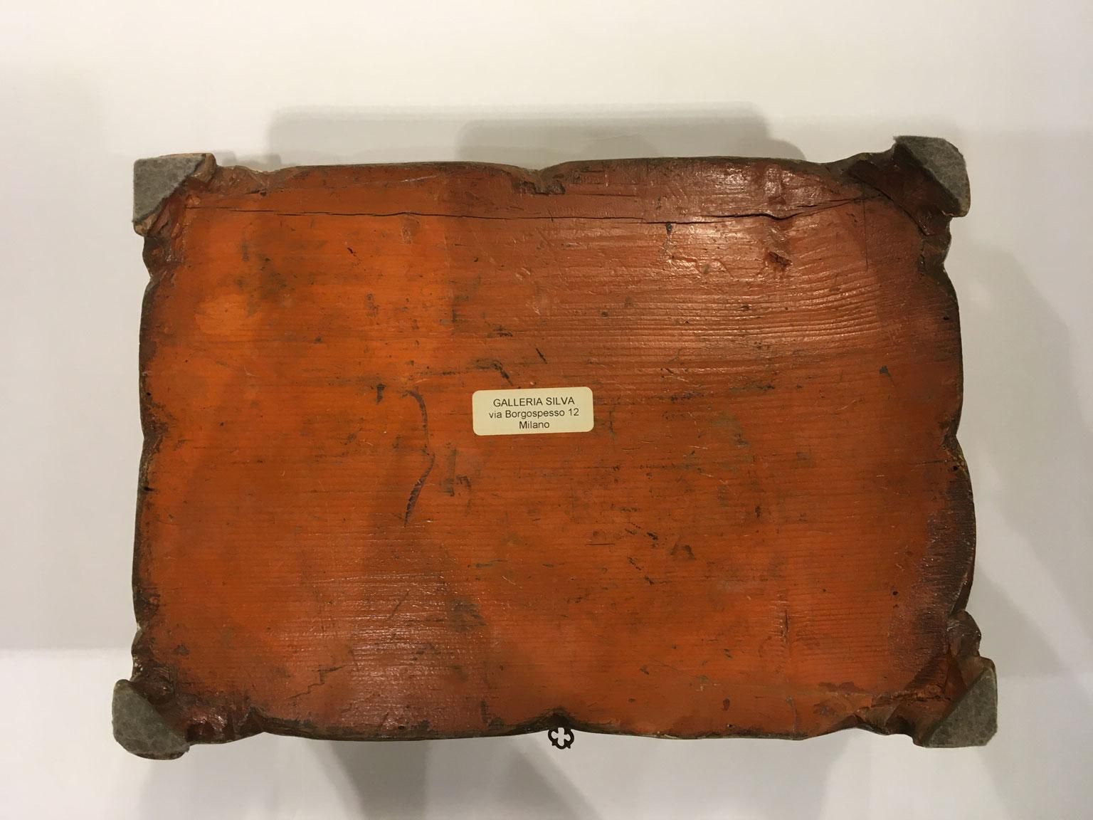 photo buy 1750 Venezia Italy Rococo Lacquered Wooden Yellow Box And Jewelry Case