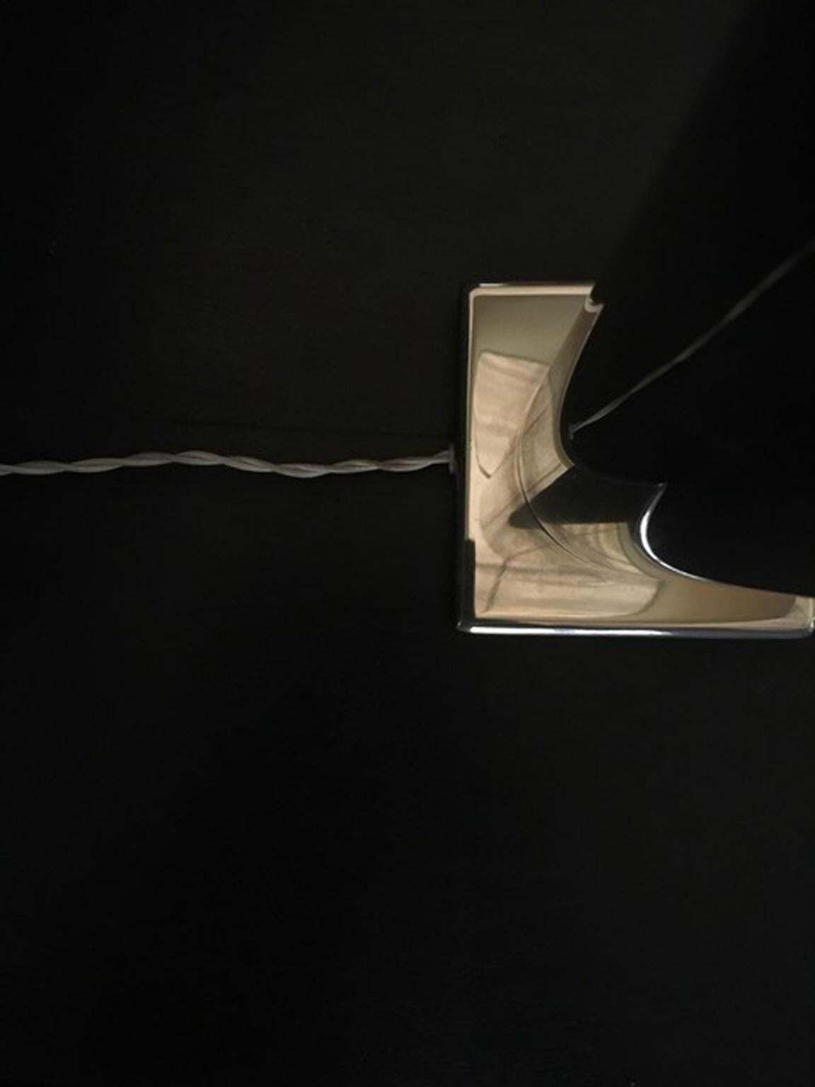 637.0 Contemporary Metal Chrome Italian Vintage Modern Minimalist Style Table Lamp photo