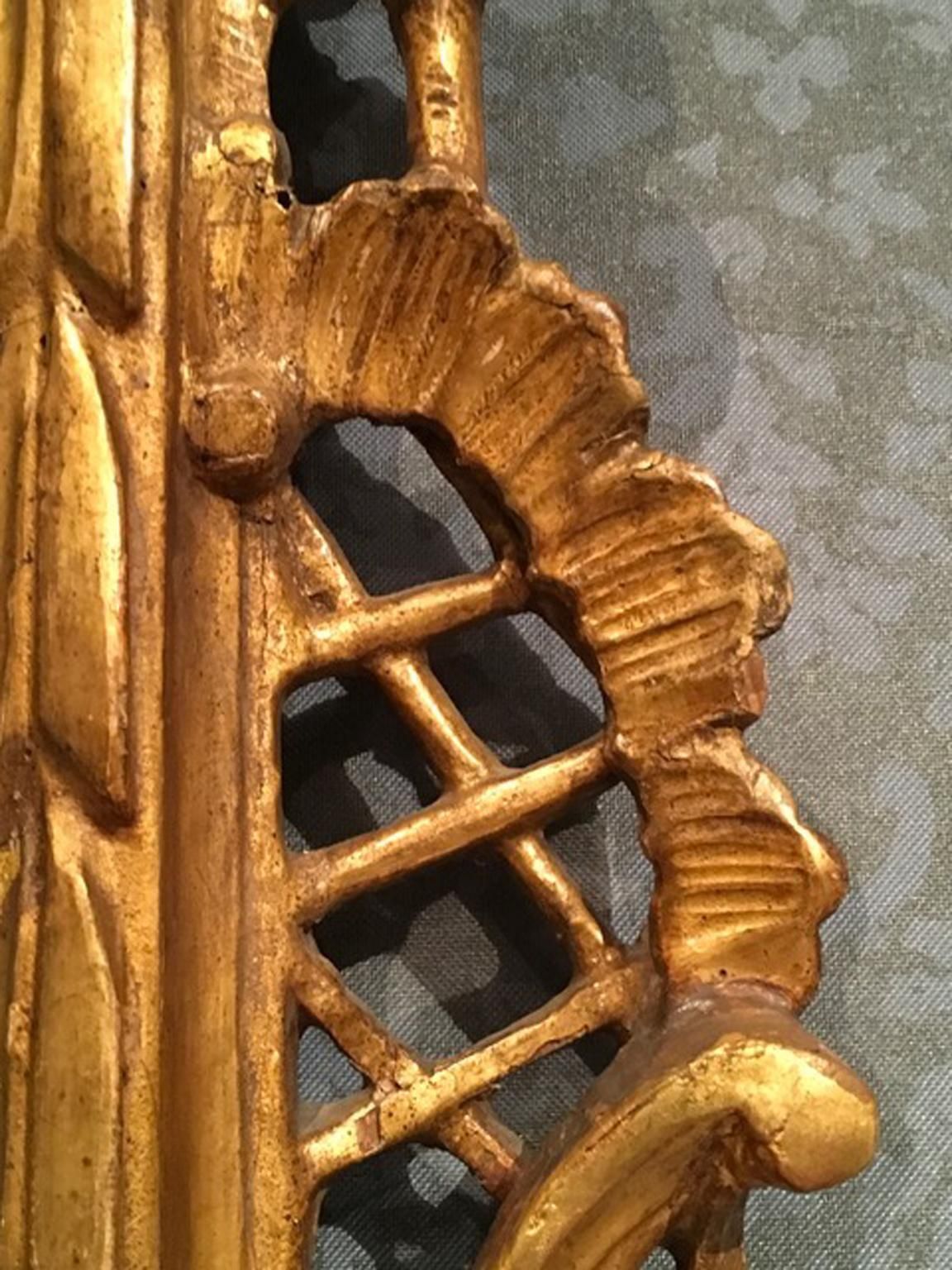photo buy Venice Late 18th Century Baroque Golden Wood Mirror