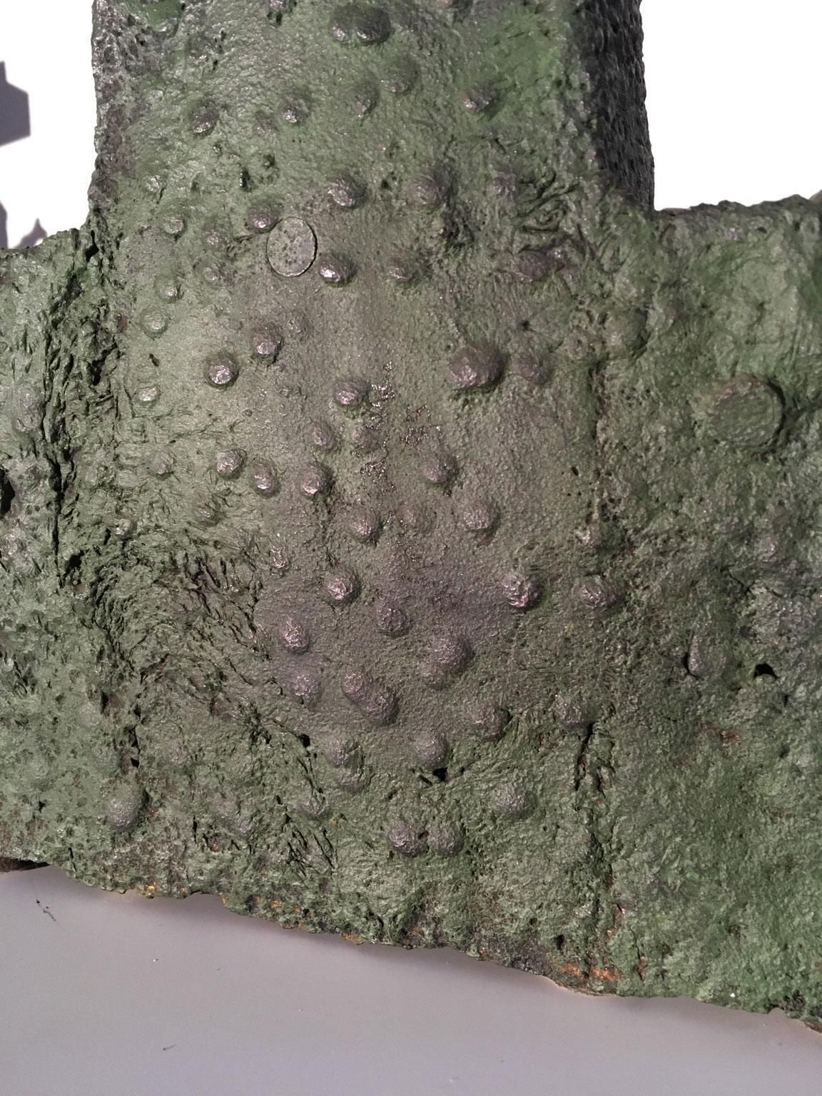 photo buy 1985 Italy Cast Iron Abstract Sculpture By Urano Palma Cast Iron Throne