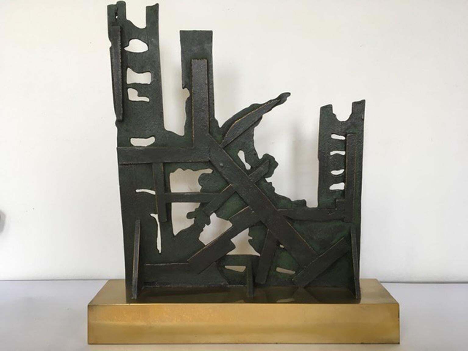 Italy 1980 Abstract Sculpture By Nevio De Luca photo furniture