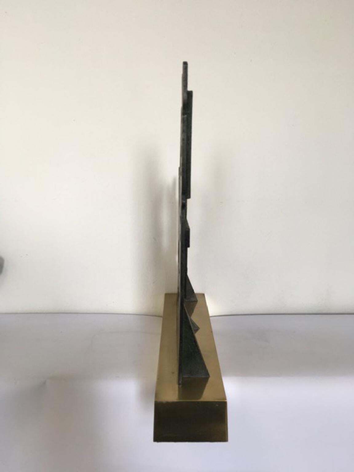 Art Italy 1980 Abstract Sculpture By Nevio De Luca photo