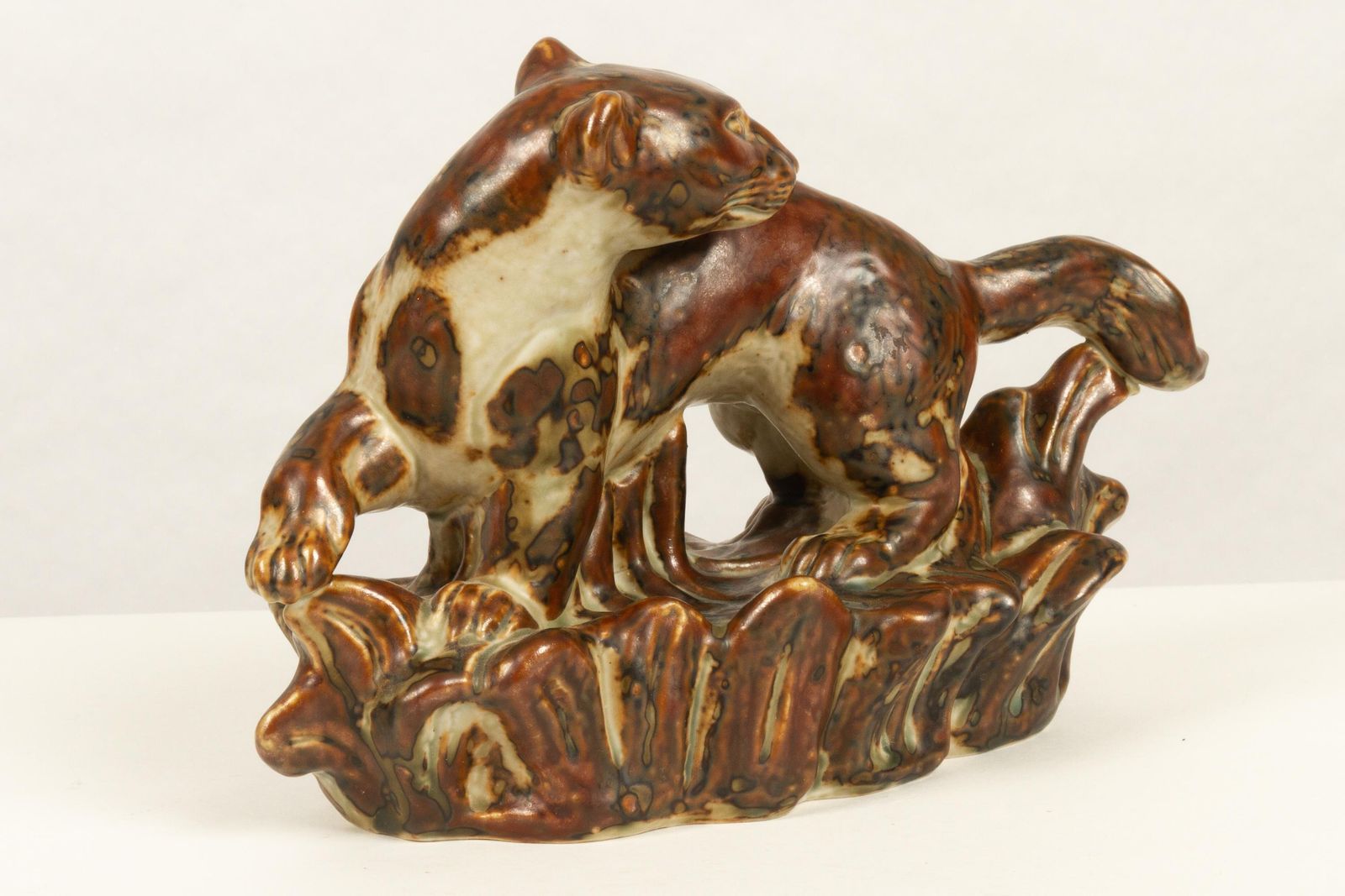 Danish Stoneware Stoat Figurine By Knud Kyhn For Royal Copenhagen, 1970s photo furniture