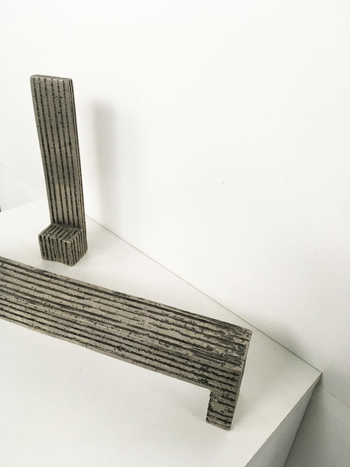 1980 Italy Bronze Abstract Sculpture Urano Palma Tavolo Del Politico E Sedia photo buy