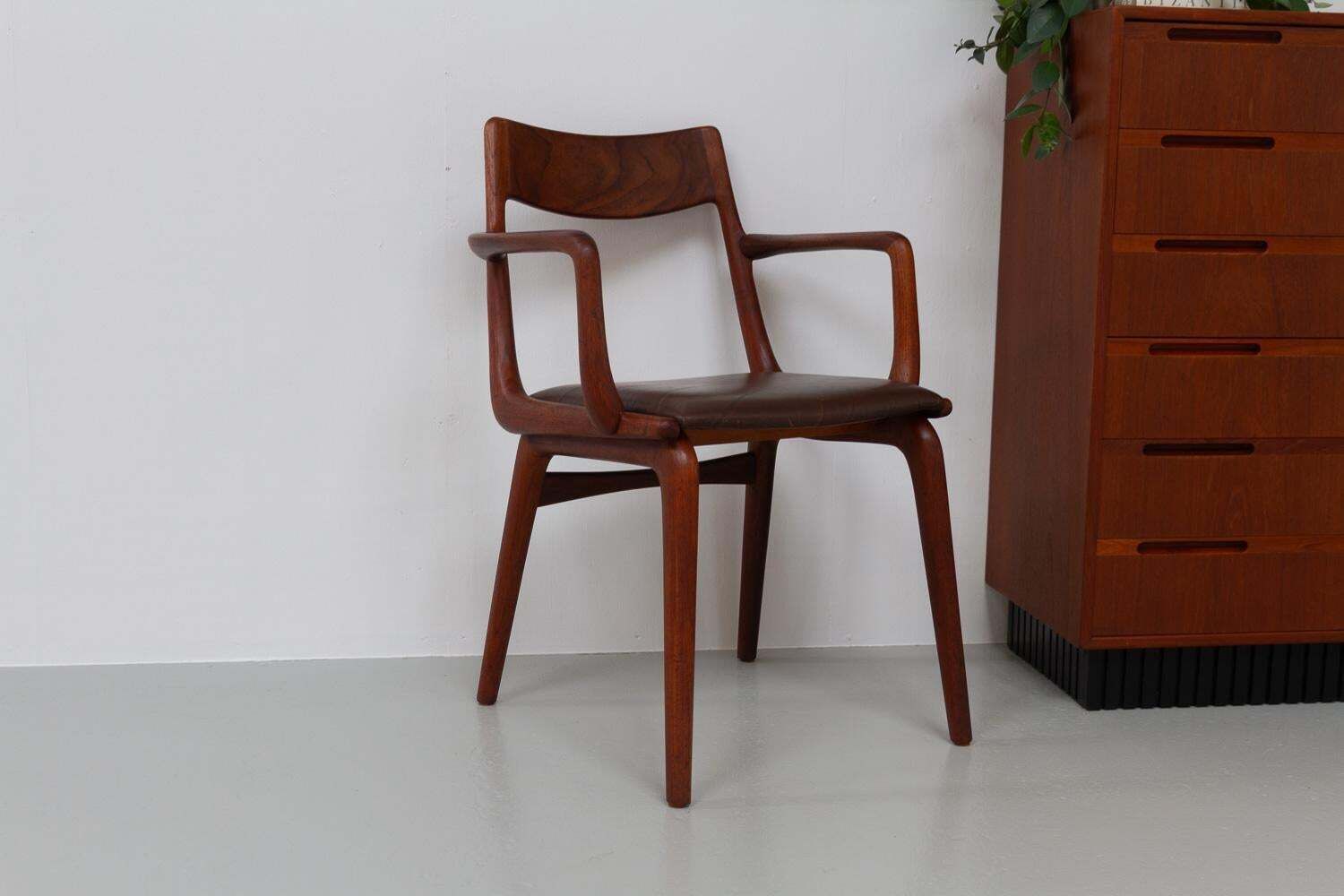 Boomerang Teak Armchair By Alfred Christensen For Slagelse Møbelværk, 1960s photo Furniture