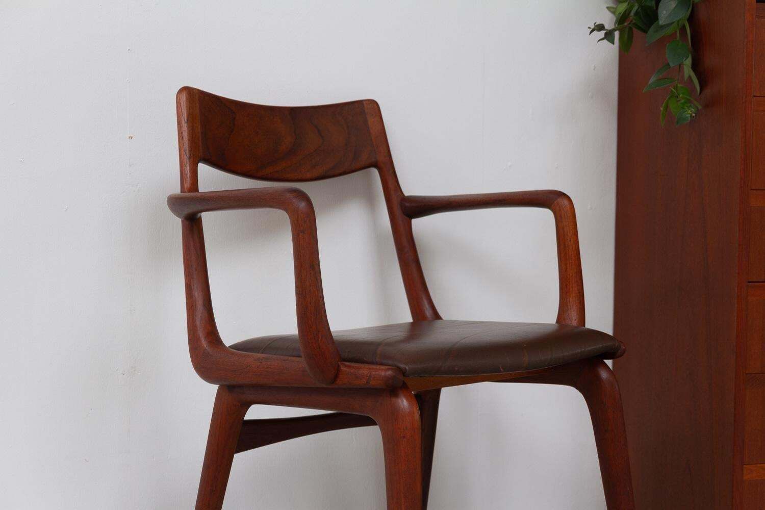 Boomerang Teak Armchair By Alfred Christensen For Slagelse Møbelværk, 1960s photo 1356.0