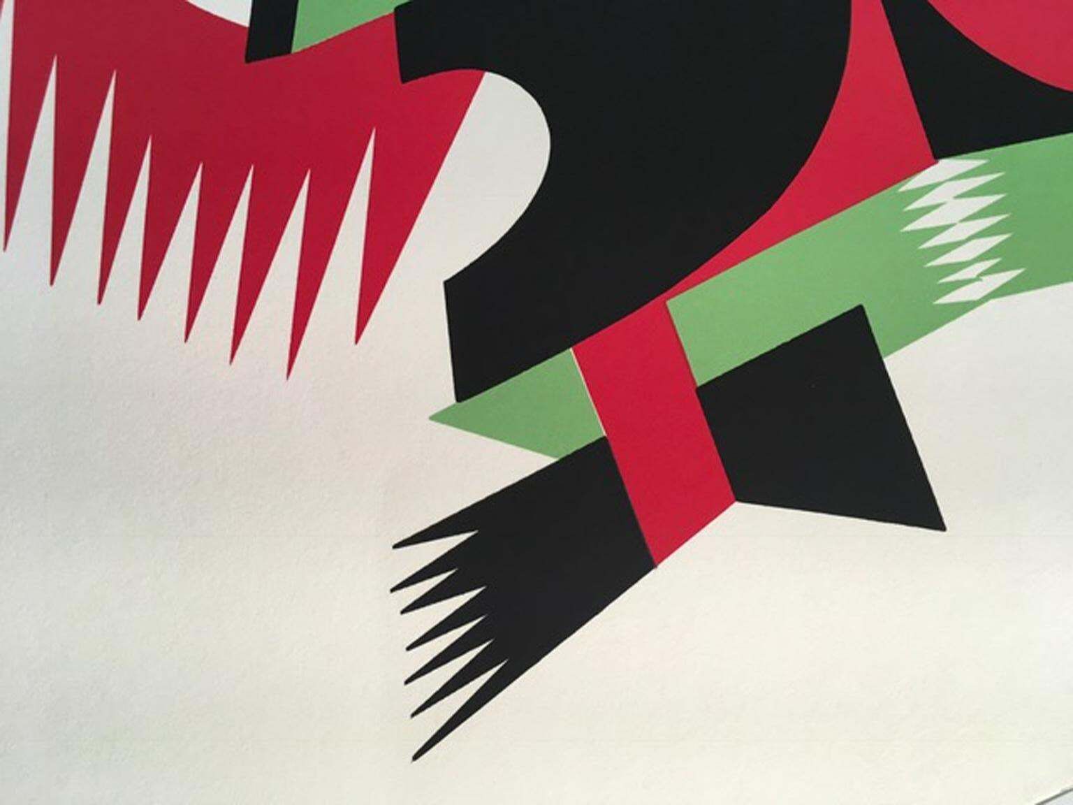 Italy 1974 Post Modern Depero Multi Color Print On Paper The Twins photo 2380.0