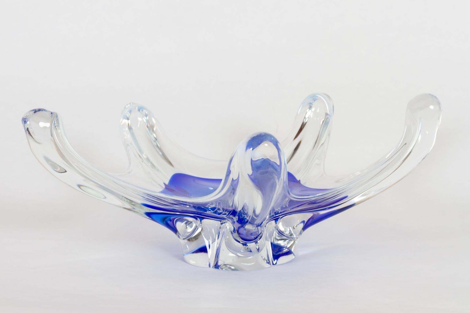 Scandinavian Modern Glass Bowl, 1950s photo vinterior