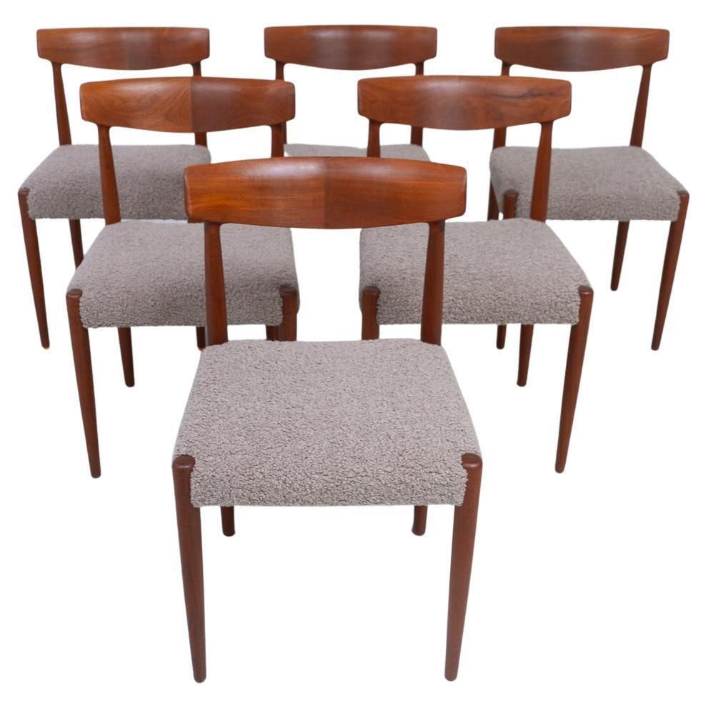 Danish Modern Teak Dining Chairs By Knud Færch For Slagelse, 1960s. Set Of 6.