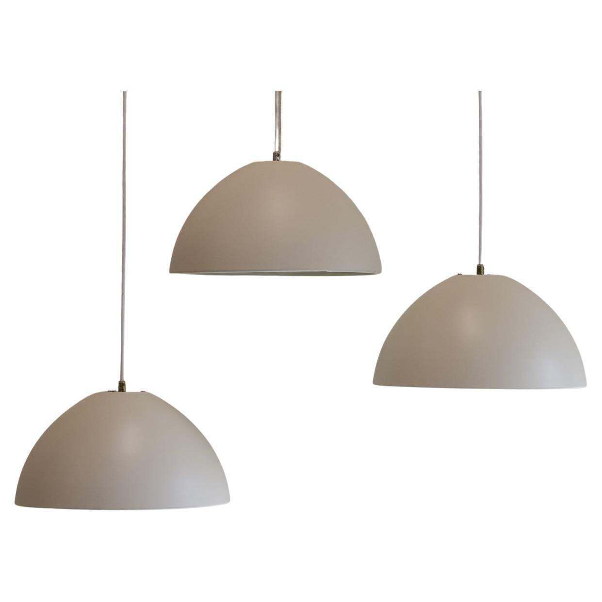 Vintage Danish "Dyssen" Pendant Lights By Asger Bc  Lys, 1980s. Set Of 3.