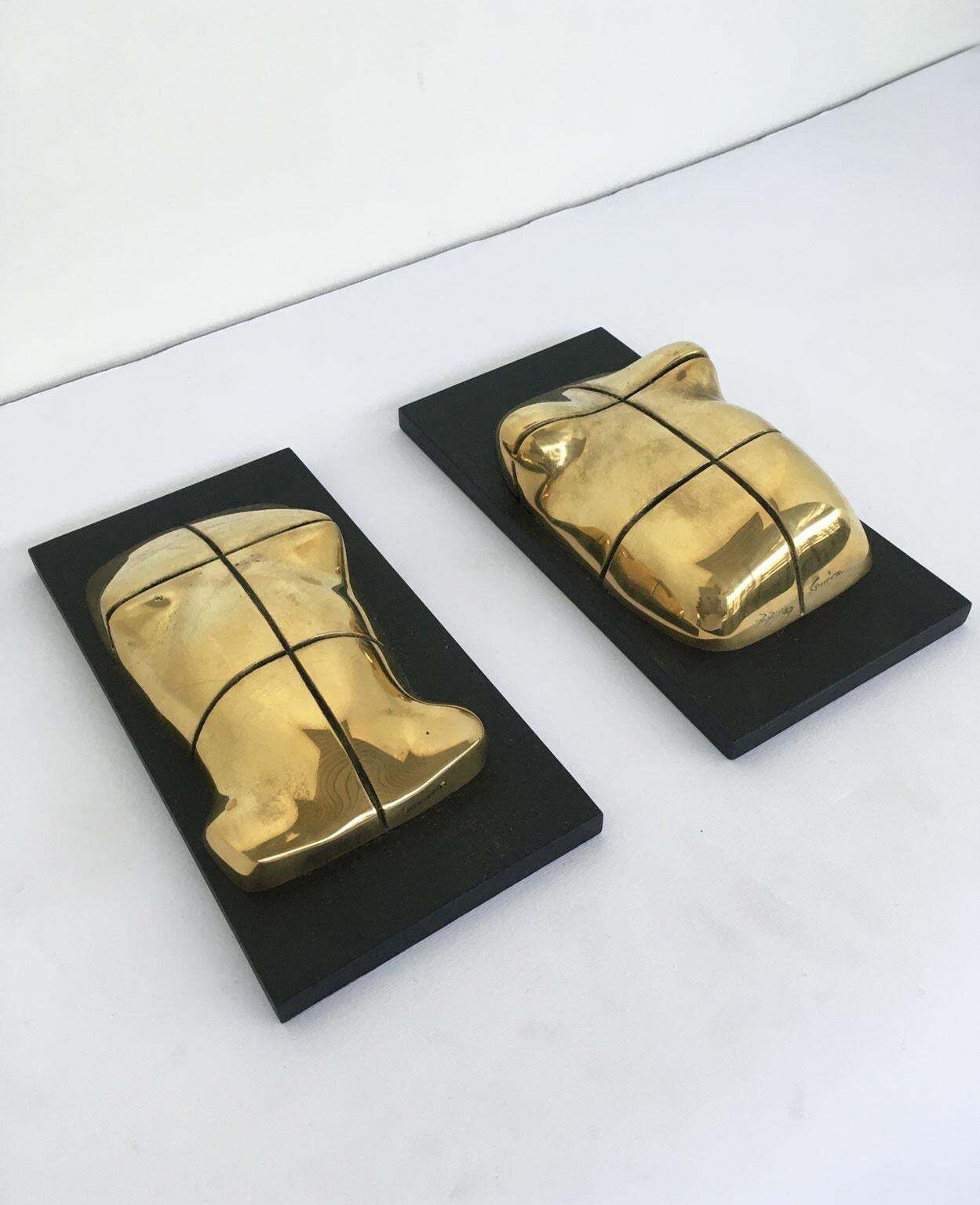 Art 1980 Italy Bronze Abstract Sculpture Jiro Sugawara Orizzonte Maschile photo