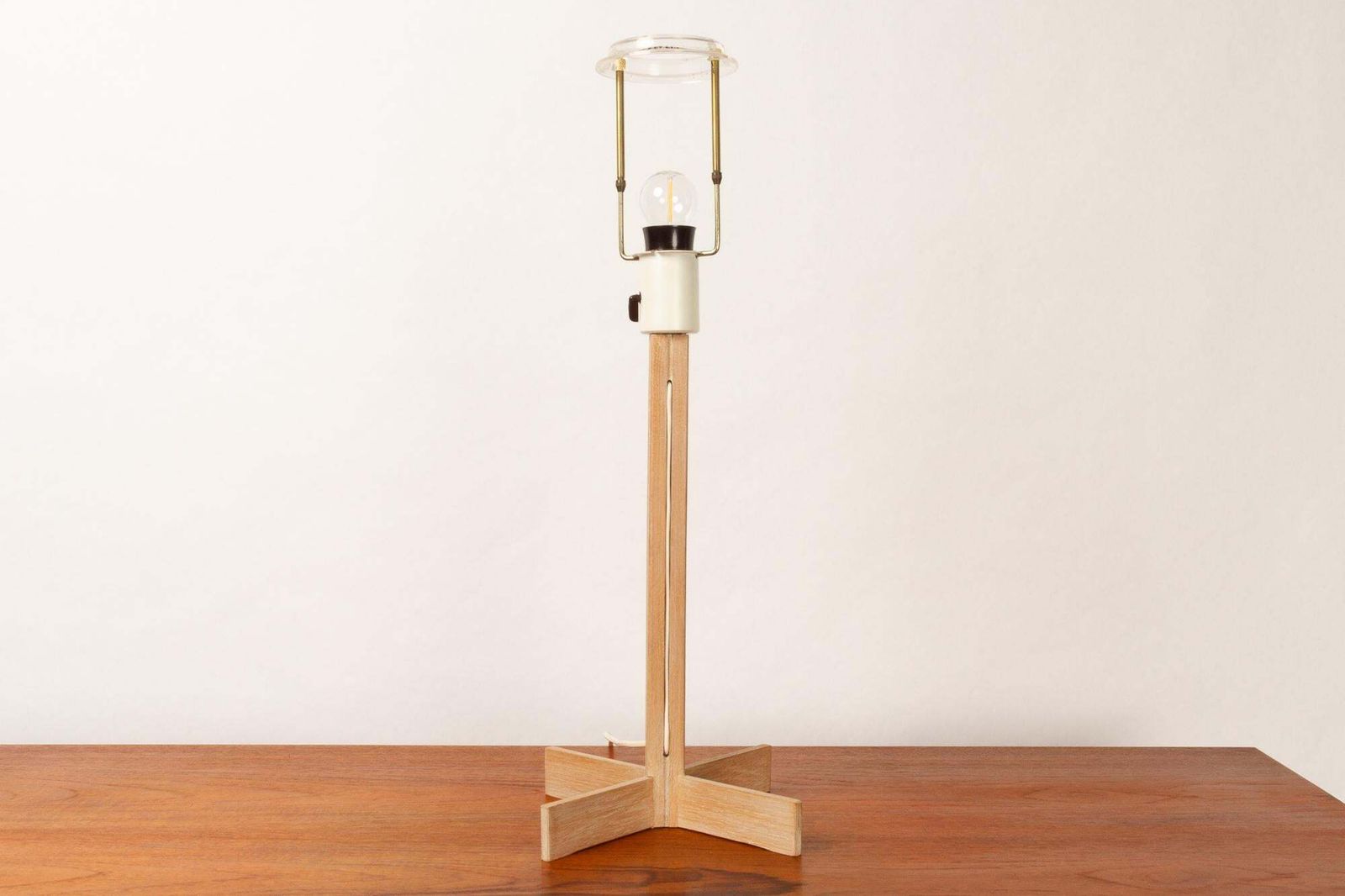 Vintage Oak Table Lamp By Hans Agne Jakobsson For Markaryd, 1960s photo 353.0