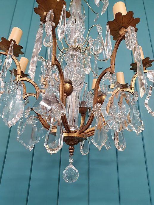 Early 20th Century French Chandelier With Eight Arms. 19" photo buy