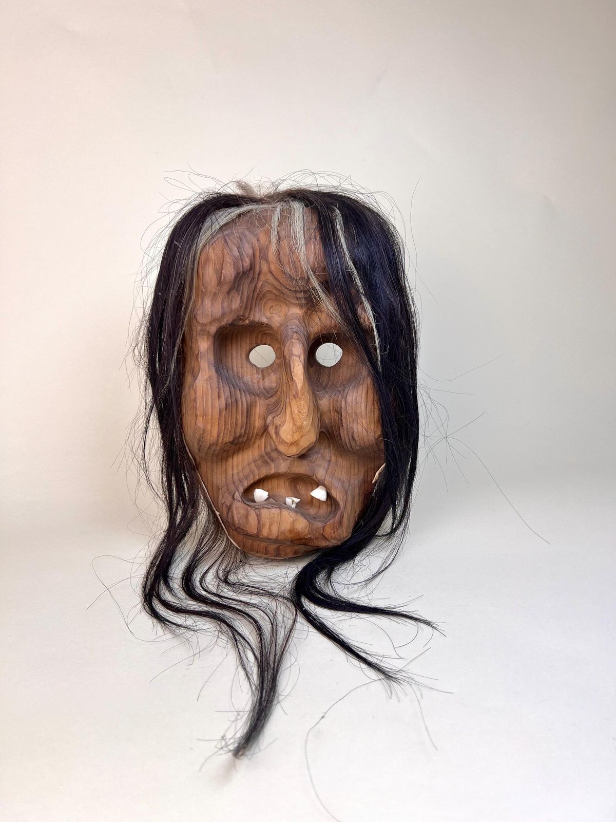 Vintage Swiss Wall Mask, Tschäggättä Mask, Original Lötschentaler Mask, Traditional Wall Mask photo Art