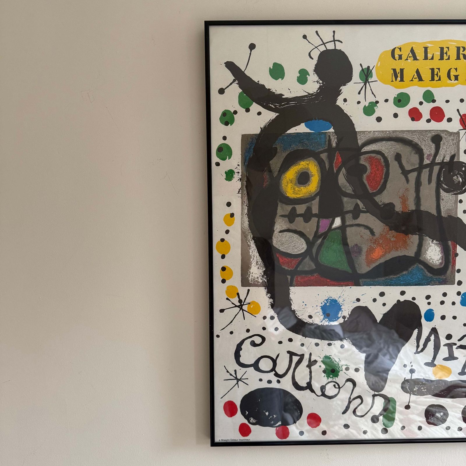 photo furniture Joan Miró Galerie Maeght, 1960s