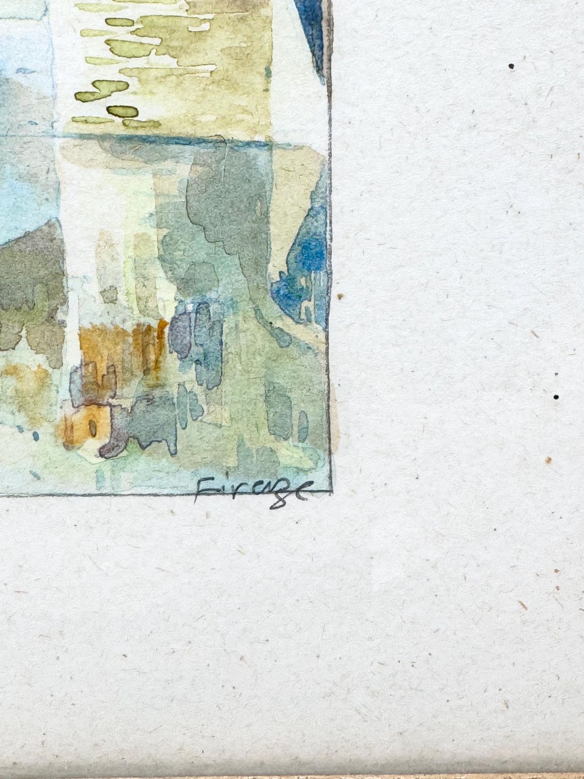 Original Watercolour Of Firenze, Ponte Vecchio Picture photo for sale