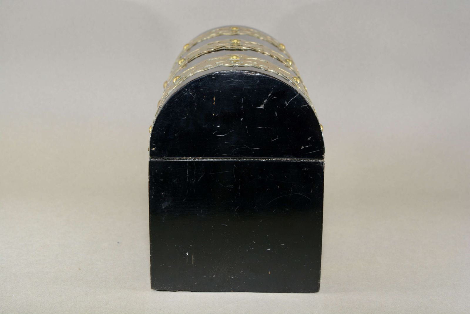A Victorian Gothic Revival Dome Topped Desk Stationary Box. Made From Coromandel Wood photo vinterior
