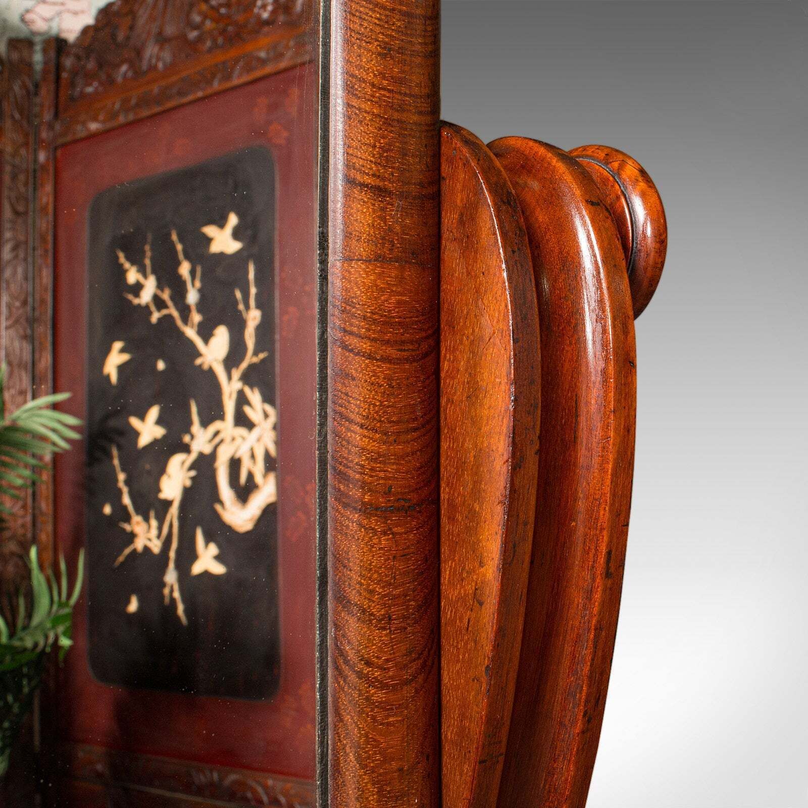 Tall Antique Gentleman’s Outfitters Dressing Mirror, Cheval, Victorian, C.1840 photo vintage